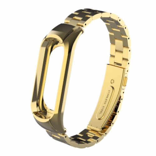 Bracelete Metálica para Xiaomi Mi Band 7 Dourado